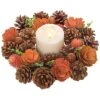 Foam 10.24In Multicolored Harvest Candle Ring Home