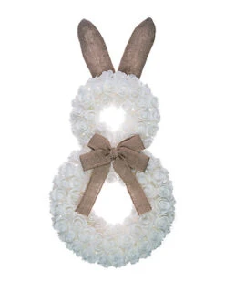 Flower Bunny Wreath Home