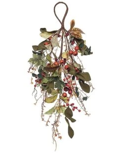 Foam 24In Multicolored Harvest Persimmon T-Drop Home