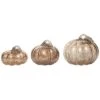 Glass 8.5In Multicolored Harvest Speckle Pumpkins Set Of 3 Home