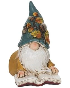 Resin 3.75In Multicolored Harvest Autumn Gnome Figurine Home