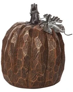 Resin 6In Orange Harvest Hamme Pumpkin Home