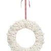 Polyester 12.99in Christmas Layered Snowflake Wreath Home