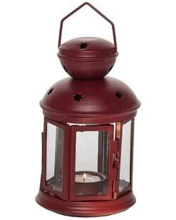 Metal 7.48in Christmas Rustic And Festive Lantern Home