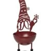 Metal 16in Christmas Gnome Bowl Decor Home