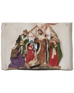 Resin 11.25in Multicolored Christmas Storybook Nativity Home