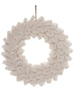 Foam 14.17in Christmas Soft Touch Winter Wreath Home