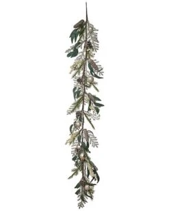 Artificial 62in Multicolored Christmas Berry Ornament Garland Home