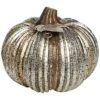 Resin 6In Silver Harvest Pumpkin Decor Home