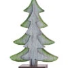 Wood White Christmas Dimensional Tree Decor Home