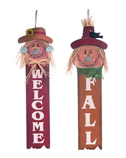 28in Decorative Welcome Fall Wood Set Home