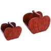 Wood 16in Orange Fall/Harvest Pumpkin Decorative Set Home