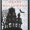 Wood 14.13In Multicolored Halloween Ornate Block Decor Home