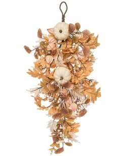 Fabric/Canvas 28In Brown Harvest Warm Fall Wishes T-Drop Home