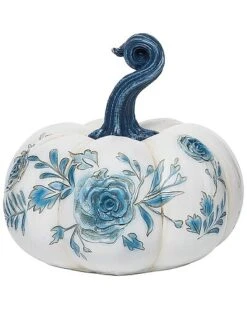 Resin 7.5In Multicolored Harvest Elegant Pumpkin Decor Home