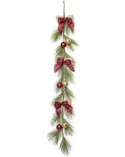 Artificial 59.06in Multicolored Christmas Holiday Ornament Garland Home