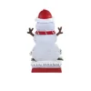 Christmas 7.5 Inch Snowman Plank Stocking Holder Stocking Holder , Slats Wood-Look Planks (1PC)
