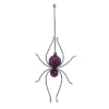 Transpac Resin Stained Glass Spider Figurine Halloween Black Tabletop Decor Unique Gift For Spooky Season Indoor Use