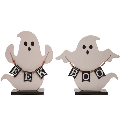 Transpac Plywood Ghost Figurines With Banner Set Of 2 Halloween Indoor Decor Multicolored Tabletop Gifts Easy Care 1 Transpac Plywood Ghost Figurines With Banner Set Of 2 Halloween Indoor Decor Multicolored Tabletop Gifts Easy Care
