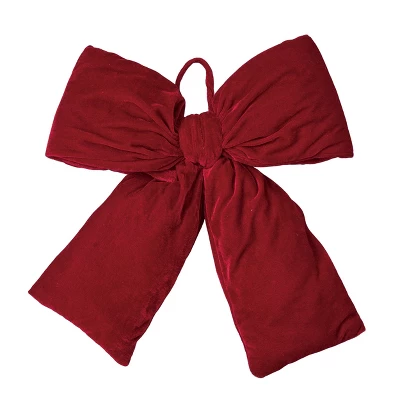 Transpac Velvet Oversized Red Bow Decorative Sculpture For Christmas Tabletop Decor Polyester Indoor Holiday Gift 1 Transpac Velvet Oversized Red Bow Decorative Sculpture For Christmas Tabletop Decor Polyester Indoor Holiday Gift