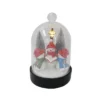 Transpac Light Up Snowmen In Cloche Decorative Figurines Multicolor Battery Operated Indoor Christmas Tabletop Decor