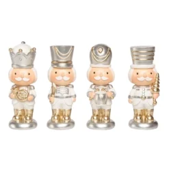 Transpac Christmas Resin Kid Nutcracker Figurine Set Of 4 Christmas Home Decorations