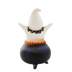 Halloween 5.75 In Cutie Ghost Figurine Halloween Figurine , Lighted Halloween Decor Light Up Cauldron (1PC)