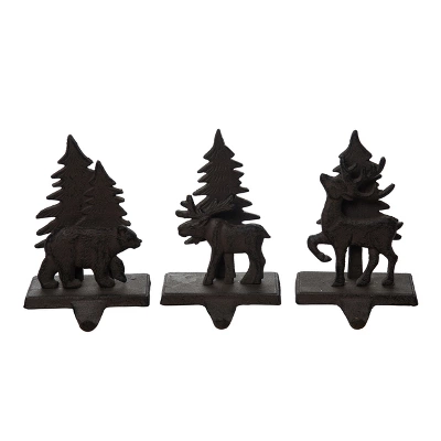 Transpac Iron Forest Scene Stocking Holder Set Of 3 Christmas Home Decorations For Holiday Cheer 1 Transpac Iron Forest Scene Stocking Holder Set Of 3 Christmas Home Decorations For Holiday Cheer