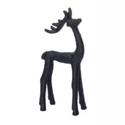 Transpac Set Of 2 Iron Reindeer Figurines Black Metal Christmas Tabletop Decor For Holiday Celebrations And Gift Giving -Home decor GUEST 3ae249a3 feea 48e2 8f6c db1e6607a9e8