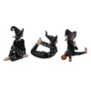 Transpac Resin Yoga Witch Figurine Set Of 3 - Halloween Decorative Objects For Home And Office Decor