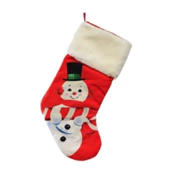 Christmas 19.0 Inch Vintage-Lookijng Snowman Stockin , Vintage-Looking Top Hat (1PC) -Home decor GUEST 81a3239c 5d93 4ac1 94ab d9b4002aa246