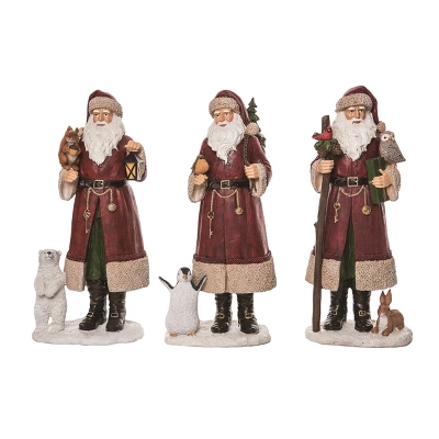 Transpac Resin Santa And Critter Decor Set Of 3 Christmas Home Decorations For Festive Holiday Cheer 1 Transpac Resin Santa And Critter Decor Set Of 3 Christmas Home Decorations For Festive Holiday Cheer