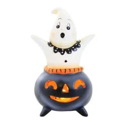 Halloween 5.75 In Cutie Ghost Figurine Halloween Figurine , Lighted Halloween Decor Light Up Cauldron (1PC) -Home decor GUEST 8fe61f1b 8c63 4c25 8809 de237374de52