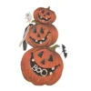 Transpac Vintage Stacked Pumpkin Decorative Figurines Battery Operated Indoor Halloween Tabletop Decor Gift