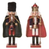 Transpac Wood Fancy Nutcracker Set Of 2 Decorative Nutcrackers For Christmas Multicolor Tabletop Decor Indoor Use