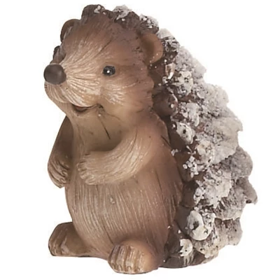 Transpac Small Resin Snow Hedgehog Set Of 4 - Charming Christmas Decorative Objects For Holiday Cheer 3 Transpac Small Resin Snow Hedgehog Set Of 4 - Charming Christmas Decorative Objects For Holiday Cheer - Image 3