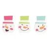 Transpac MDF Jolly Snowman Decor Set Of 3 Christmas Home Decorations For Festive Holiday Cheer