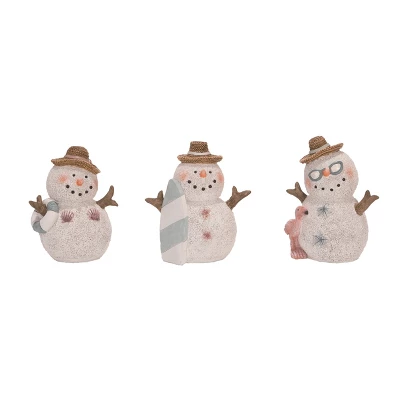 Transpac Resin Shell Sandman Figurine Set Of 3 - Christmas Decorative Objects For Festive Home Decor 1 Transpac Resin Shell Sandman Figurine Set Of 3 - Christmas Decorative Objects For Festive Home Decor