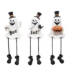 Transpac Resin Ghost Sitter Set Of 3 - Charming Decorative Objects For Halloween And Year-Round Home Decor