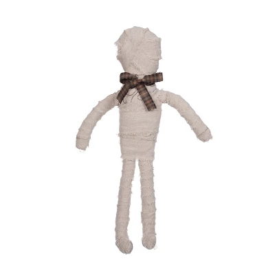 Transpac Fabric Mummy Posable Decorative Figurine For Halloween Indoor Use White Tabletop Decoration Gift 1 Transpac Fabric Mummy Posable Decorative Figurine For Halloween Indoor Use White Tabletop Decoration Gift