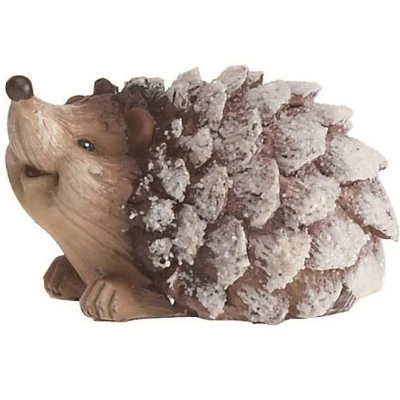 Transpac Small Resin Snow Hedgehog Set Of 4 - Charming Christmas Decorative Objects For Holiday Cheer 4 Transpac Small Resin Snow Hedgehog Set Of 4 - Charming Christmas Decorative Objects For Holiday Cheer - Image 4