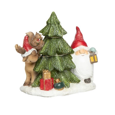 Transpac 6.5 In Multicolored Light Up Droopy Hat Figurine Christmas Decorative Object Resin 1 Transpac 6.5 In Multicolored Light Up Droopy Hat Figurine Christmas Decorative Object Resin