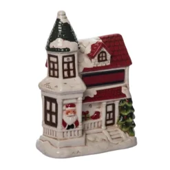 Transpac Dolomite Light Up Santa House With Music - Festive Christmas Decorative Object For Holiday Cheer -Home decor GUEST f746560b 5eda 454a bee7 9b85d3822bc6